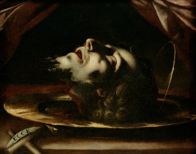 Het Hoofd van St. Johannes de Doper door Francesco del Cairo