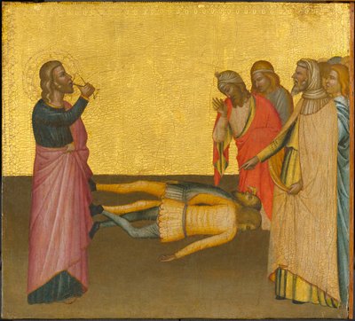 St. Johannes de Evangelist en de vergiftigde beker, ca. 1370-1380 door Francescuccio Ghissi
