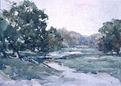Landschap door Francis Abel William Taylor Armstrong