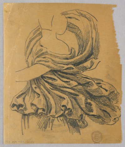 Studie van Draperie door Francis Augustus Lathrop