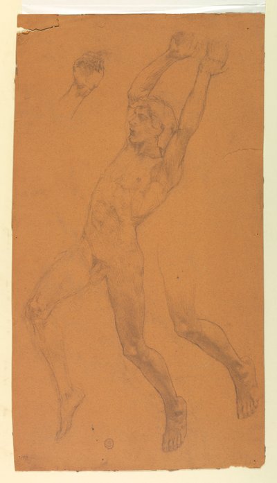 Studies voor een vliegende figuur door Francis Augustus Lathrop