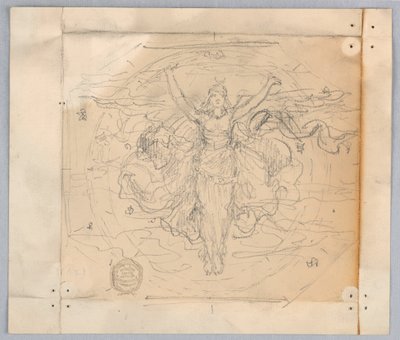 Studie voor "Zodiac" door Francis Augustus Lathrop