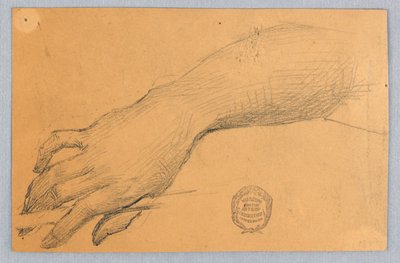 Studie van hand en pols door Francis Augustus Lathrop