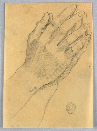 Studie van handen door Francis Augustus Lathrop