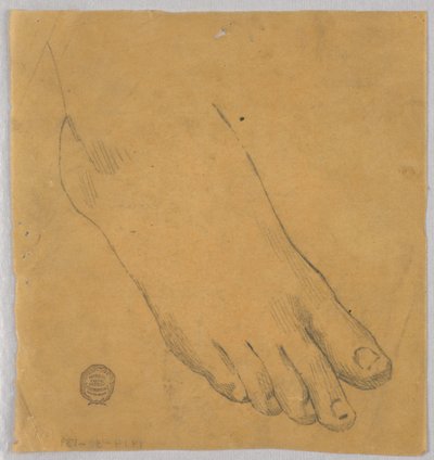 Studie van een rechtervoet door Francis Augustus Lathrop