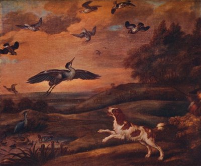 Schieten op Plevier, laat 17e eeuw, 1922 door Francis Barlow