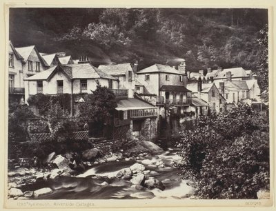 Lynmouth, Riverside Cottages, 1860-94 door Francis Bedford