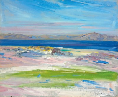 Het uitzicht op de witte zandstranden, Iona door Francis Campbell Boileau Cadell