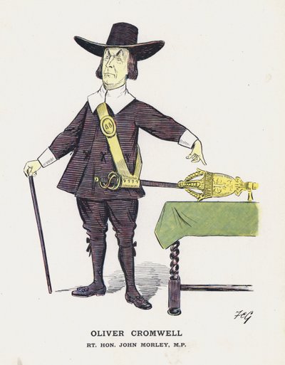 Oliver Cromwell, Rt Hon John Morley door Francis Carruthers Gould