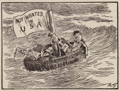 Verbod in de Verenigde Staten (litho) door Francis Carruthers Gould