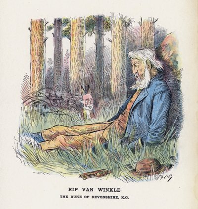Rip Van Winkle, De Hertog van Devonshire door Francis Carruthers Gould