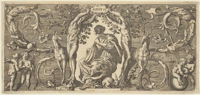 Horen Auditus, uit Quinque Sensuum Five Senses door Francis Cleyn