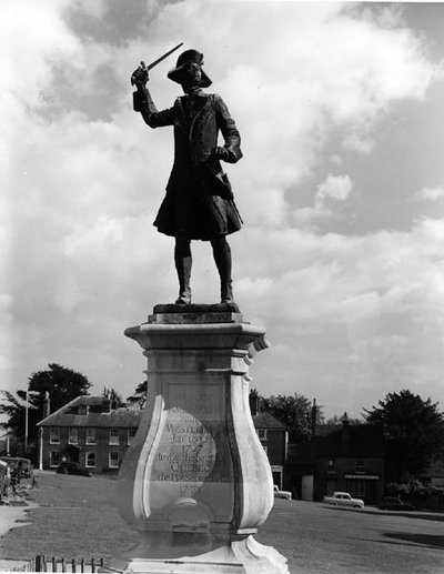 Standbeeld van generaal-majoor James Wolfe (1727-59) door Francis Derwent Wood