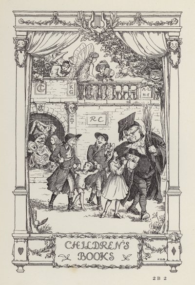 Een ander boek met verzen voor kinderen: Kinderboeken (litho) door Francis Donkin Bedford