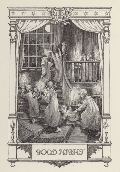 Een ander boek met verzen voor kinderen: Goedenacht (litho) door Francis Donkin Bedford