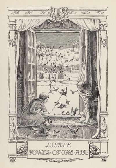 Een ander boek met verzen voor kinderen: Kleine vogels in de lucht (litho) door Francis Donkin Bedford