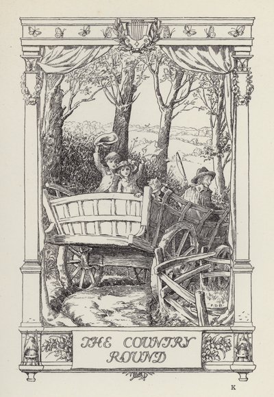 Een ander boek met verzen voor kinderen: Het land rond (litho) door Francis Donkin Bedford
