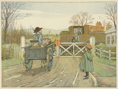 Machinist (kleurenlitho) door Francis Donkin Bedford