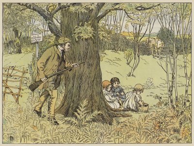 Game-Keeper (kleurenlitho) door Francis Donkin Bedford