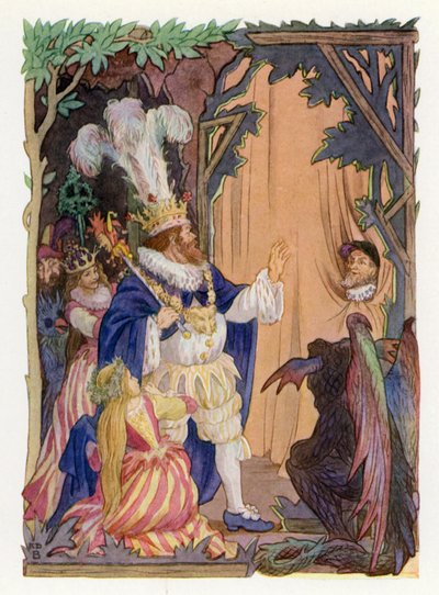 Vrolijk Engeland: De heer van wanbestuur (kleurenlitho) door Francis Donkin Bedford