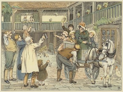 Ostler (kleurenlitho) door Francis Donkin Bedford