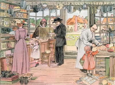 De Algemene Winkel, 1899. Uit Het Boek der Winkels, 1899 door Francis Donkin Bedford