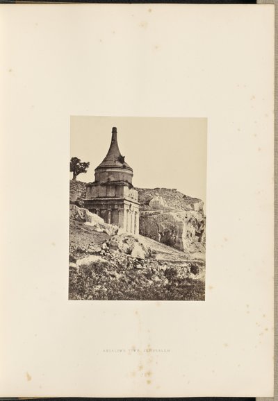 Graf van Absalom, Jeruzalem door Francis Frith