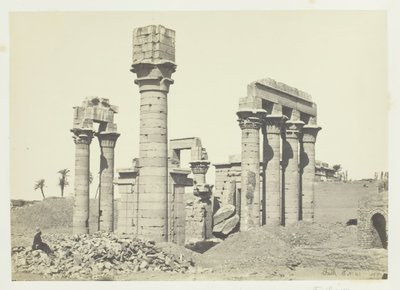 Tempel van Cleopatra in Erment, nabij Thebe, 1857 door Francis Frith