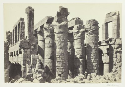 Zuilenhal, Karnac door Francis Frith