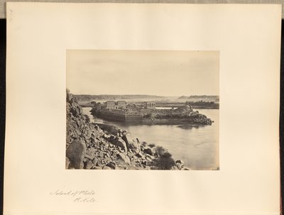 Eiland Philae, R. Nijl door Francis Frith