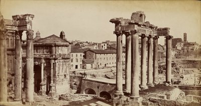 Rome, het Forum door Francis Frith