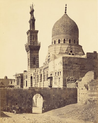 De moskee van emir Akhoor, Caïro door Francis Frith
