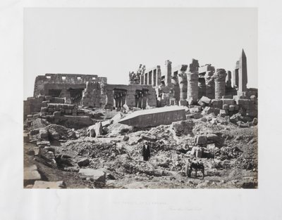 De Tempel van El-Karnak, vanuit het Zuidoosten door Francis Frith