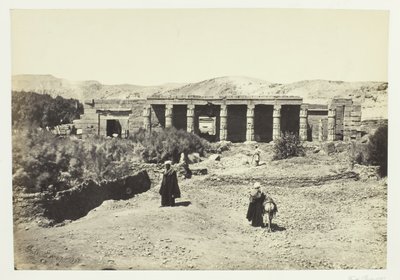 De Tempel van Goorneh, Thebe, 1857 door Francis Frith