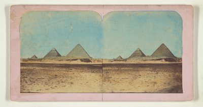 Drei Pyramiden door Francis Frith