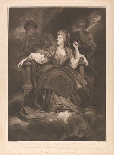 Mrs. Siddons in de Rol van de Tragische Muze door Francis Haward