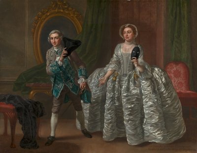 David Garrick en mevrouw Pritchard in Benjamin Hoadley