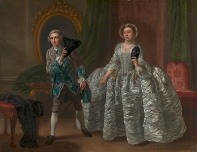 David Garrick en mevrouw Pritchard in Benjamin Hoadley