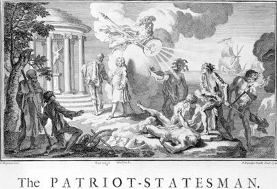 De Patriottische Staatsman, 1740 door Francis Hayman