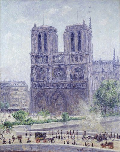 Notre Dame in de ochtendzon door Francis Picabia