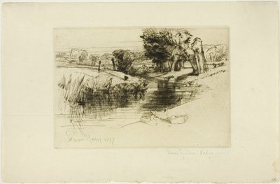 Een Achterwater door Francis Seymour Haden