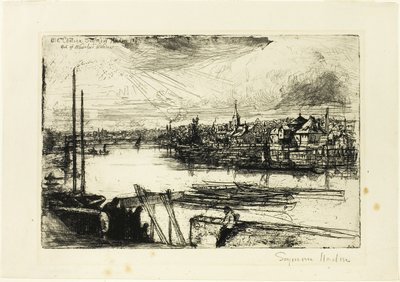 Battersea Reach door Francis Seymour Haden