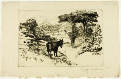 Challow Boerderij door Francis Seymour Haden