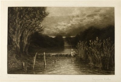 Vliegvissen door Francis Seymour Haden