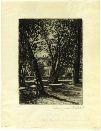 Kensington Gardens, No. I (kleine plaat) door Francis Seymour Haden