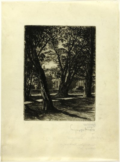 Kensington Gardens, nr. I (kleine plaat) door Francis Seymour Haden