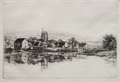 Kidwelly Town, 1859 door Francis Seymour Haden