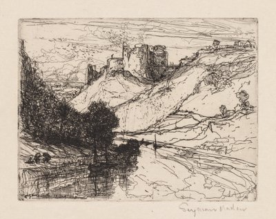 Kilgaren Kasteel door Francis Seymour Haden