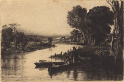 Thames Vissers door Francis Seymour Haden