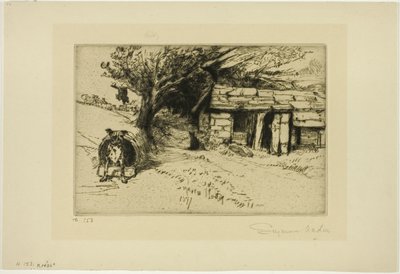 De Hut door Francis Seymour Haden